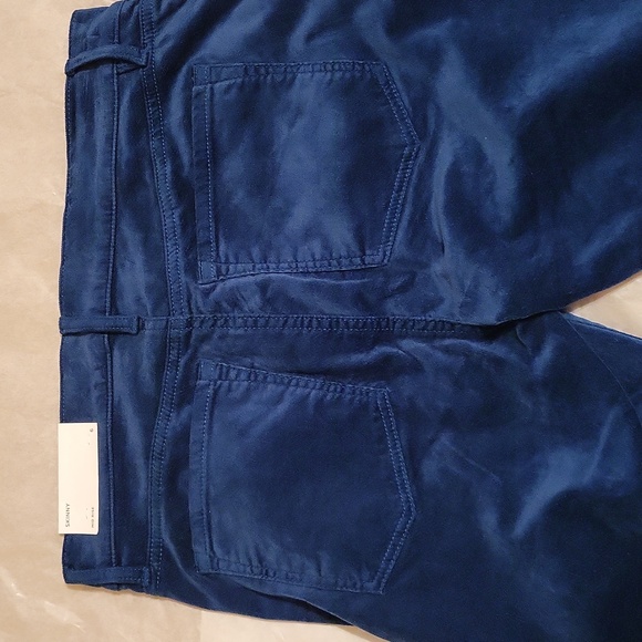 Loft Size 6 Turquoise Velour Pants - Picture 2 of 5